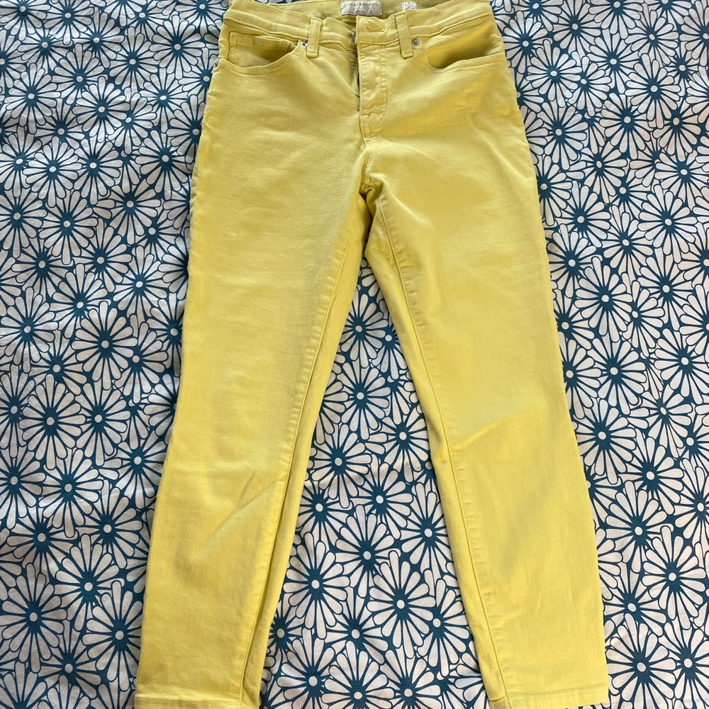 Lucky Brand Yellow cropped Jeans